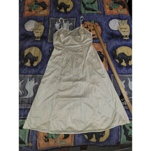 Vintage Wonder‎ Maid Slip Dress Ivory Union Made Women's Small